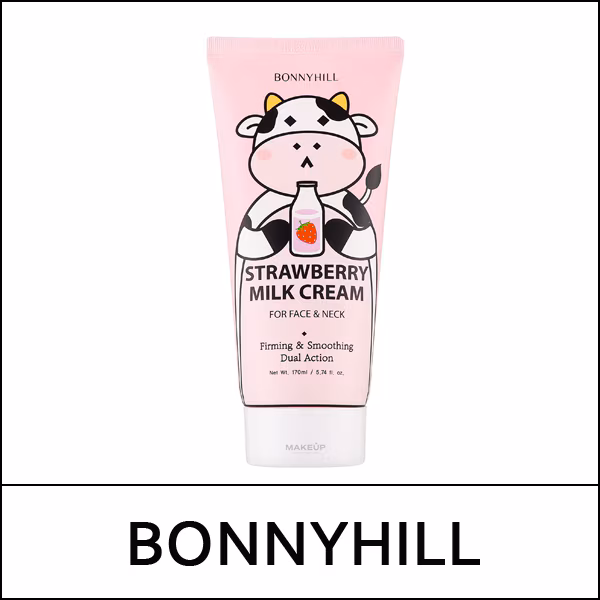 [BONNYHILL] (bo) Strawberry Collagen Milk Cream for Face & Neck 170ml / (boL) 5325(8) / 4,400 won(R)
